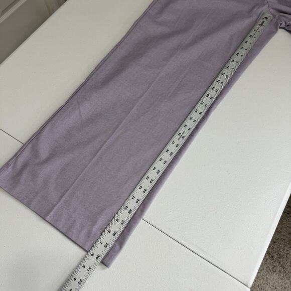 Ann Taylor Womens Pants Medium Pastel Purple Wide Leg Trouser High Rise Career - Picture 6 of 11